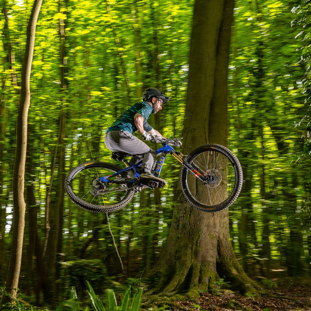 Rob Weaver jumping mountain bike