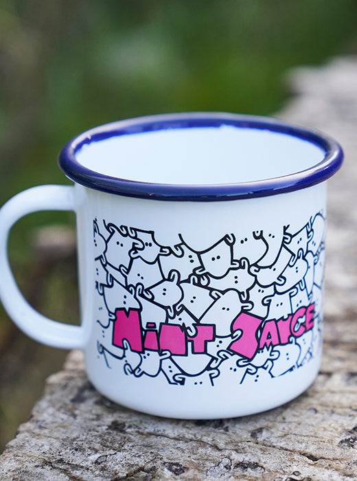 Mint Sauce enamel mug