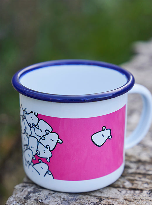 Mint Sauce enamel mug